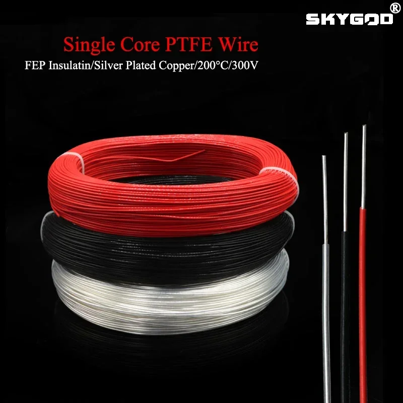 Audio Jumper Wire - 2/5/10/20/50M Tek Çekirdekli PTFE Tel FEP