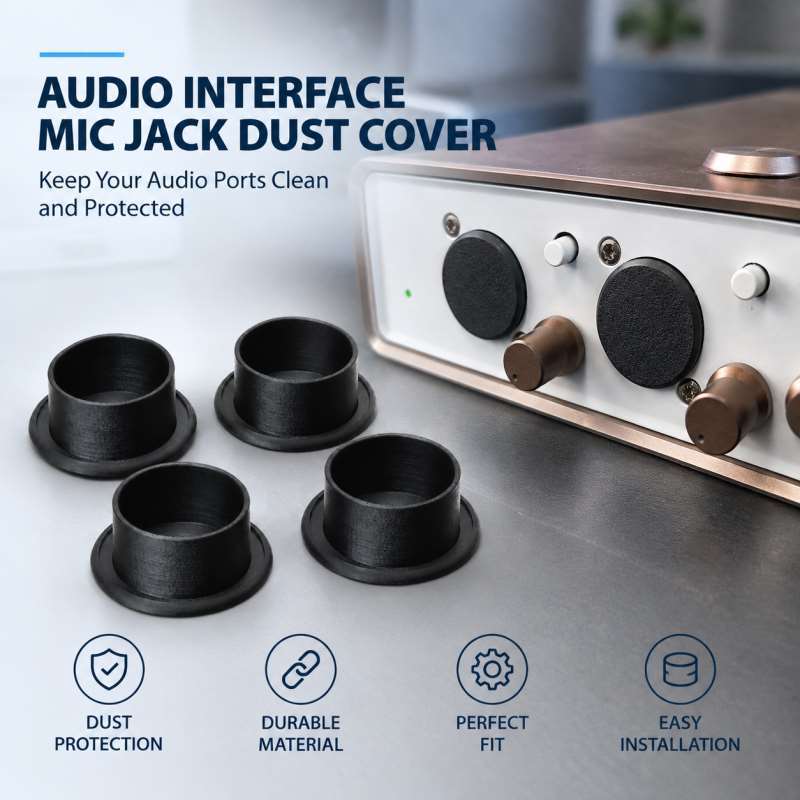 Audio Interface - Ses Arabirimi Mikrofon Girişi Toz Kapağı,