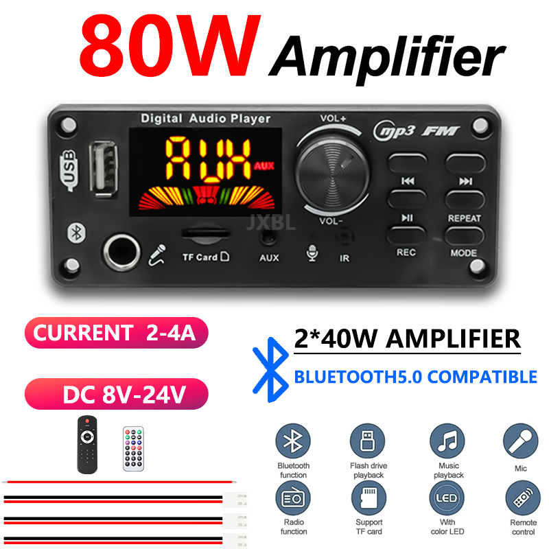 Dac Board - 80W Bluetooth 5.0 MP3 Dekoder Kartı