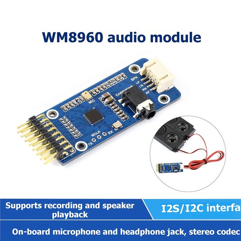 Diy Speaker - WM8960, Raspberry Pi için 5/7 inç