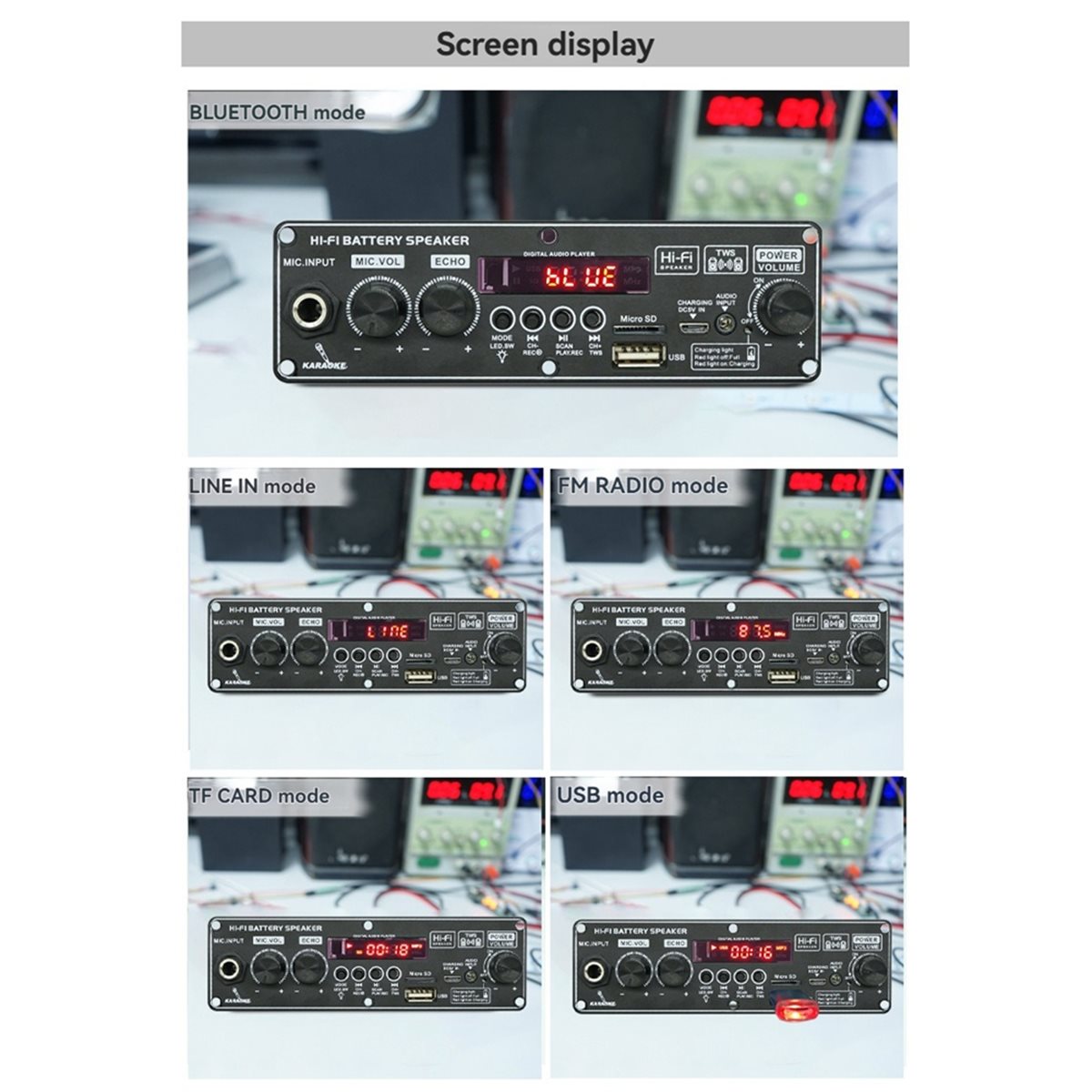 güncelleme. 2X10W 3.7V Amplifi - Diy Speaker incelemesi ve fiyatı