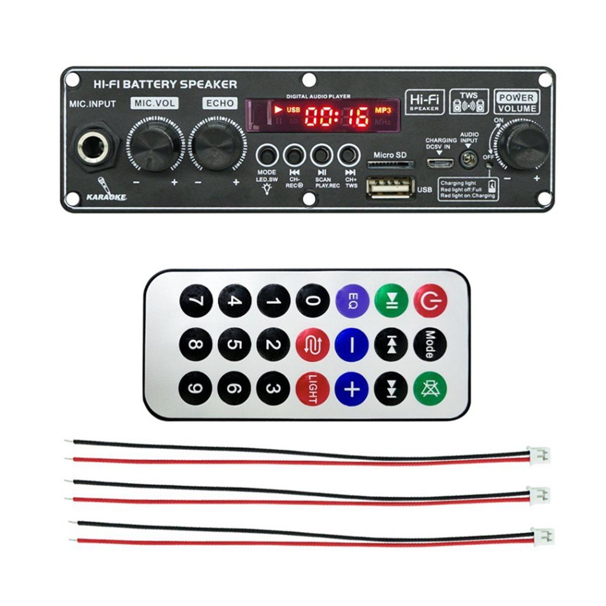 güncelleme. 2X10W 3.7V Amplifi - Diy Speaker incelemesi ve fiyatı