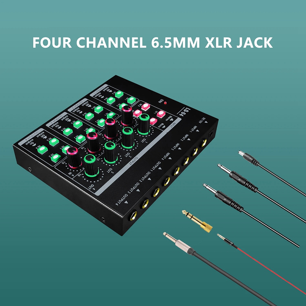(MEOF] -LQ04 4 Kanallı Mikser  - Audio Interface incelemesi ve fiyatı