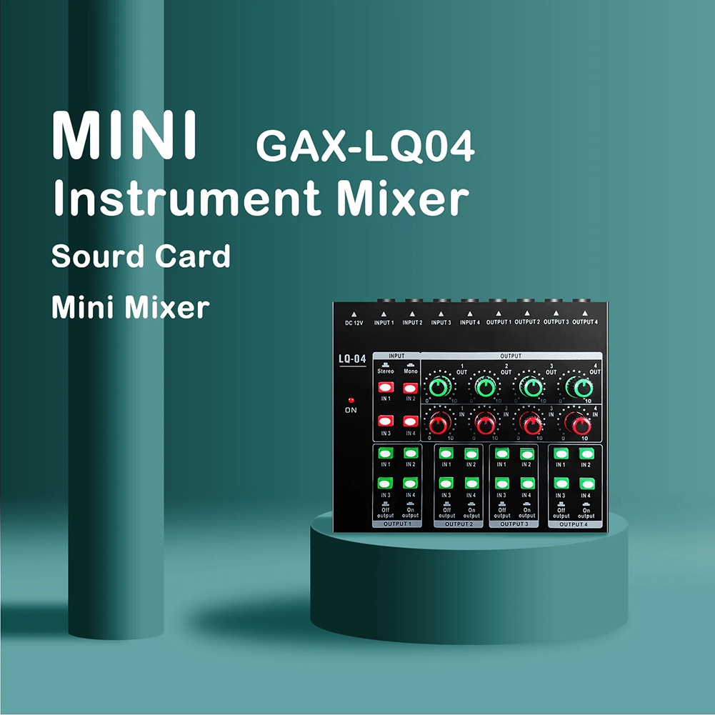 (MEOF] -LQ04 4 Kanallı Mikser  - Audio Interface incelemesi ve fiyatı