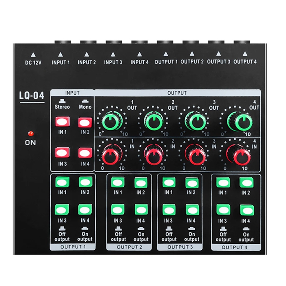 (MEOF] -LQ04 4 Kanallı Mikser  - Audio Interface incelemesi ve fiyatı