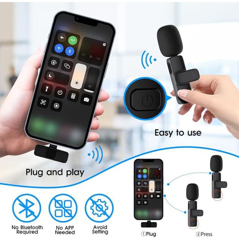 Kablosuz Yaka Mikrofonu, 2.4G, - Condenser Microphone Kit incelemesi ve fiyatı