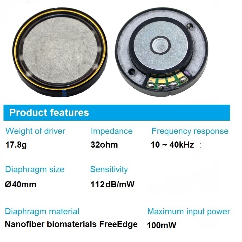 Hifi tam aralık ünitesi 40mm k - Diy Headphone incelemesi ve fiyatı