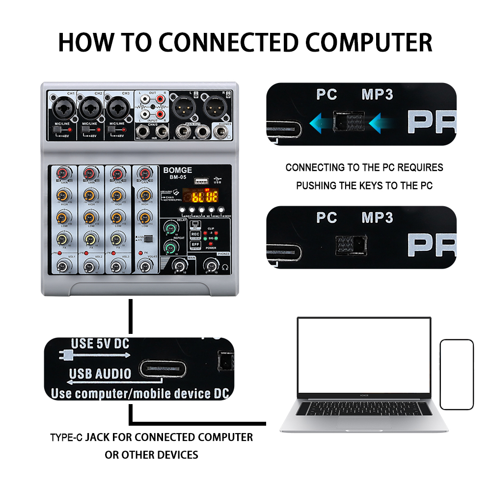 BOMGE 5 kanallı taşınabilir se - Usb Sound Card incelemesi ve fiyatı