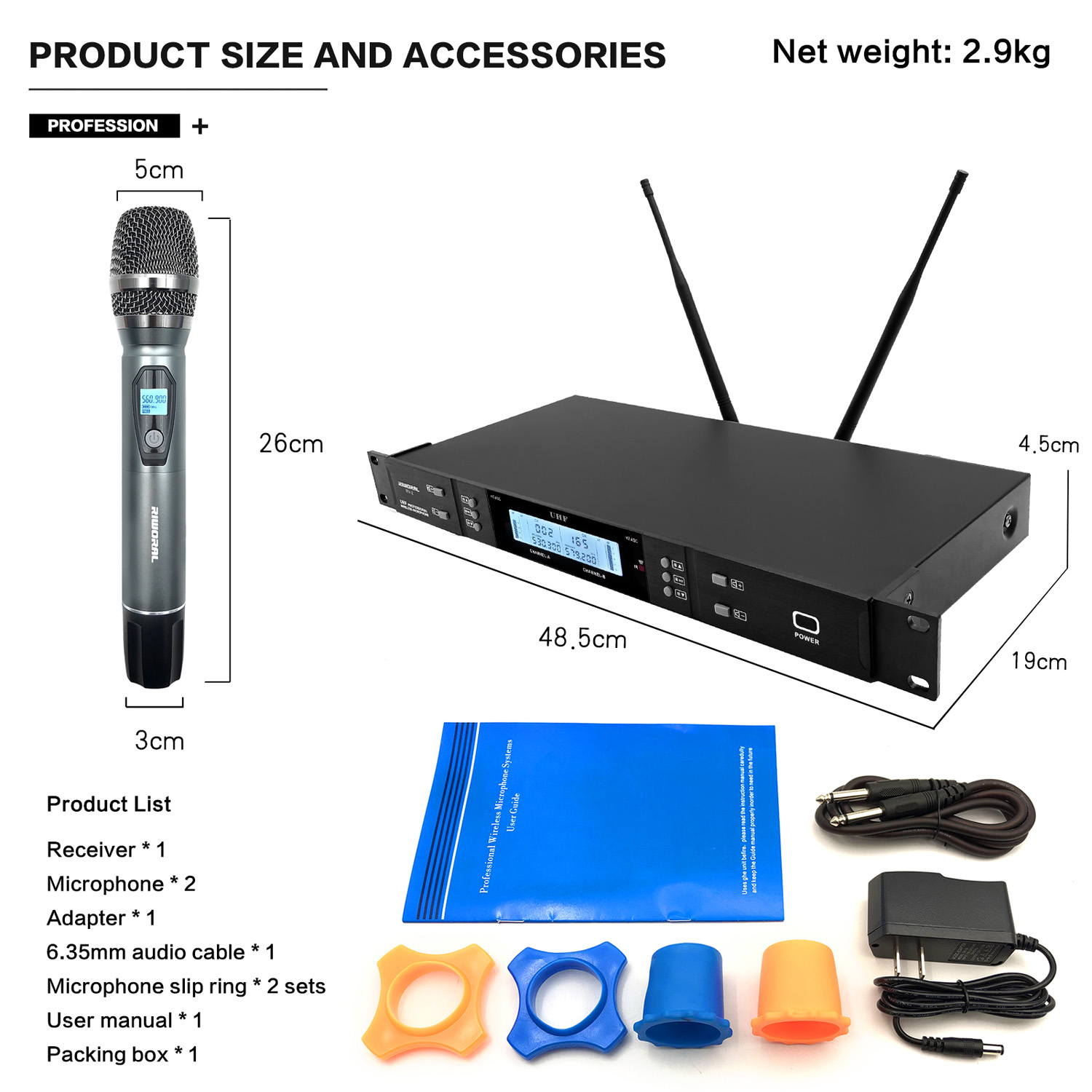 2026 RV-2 Profesyonel FM Kablo - Condenser Microphone Kit incelemesi ve fiyatı