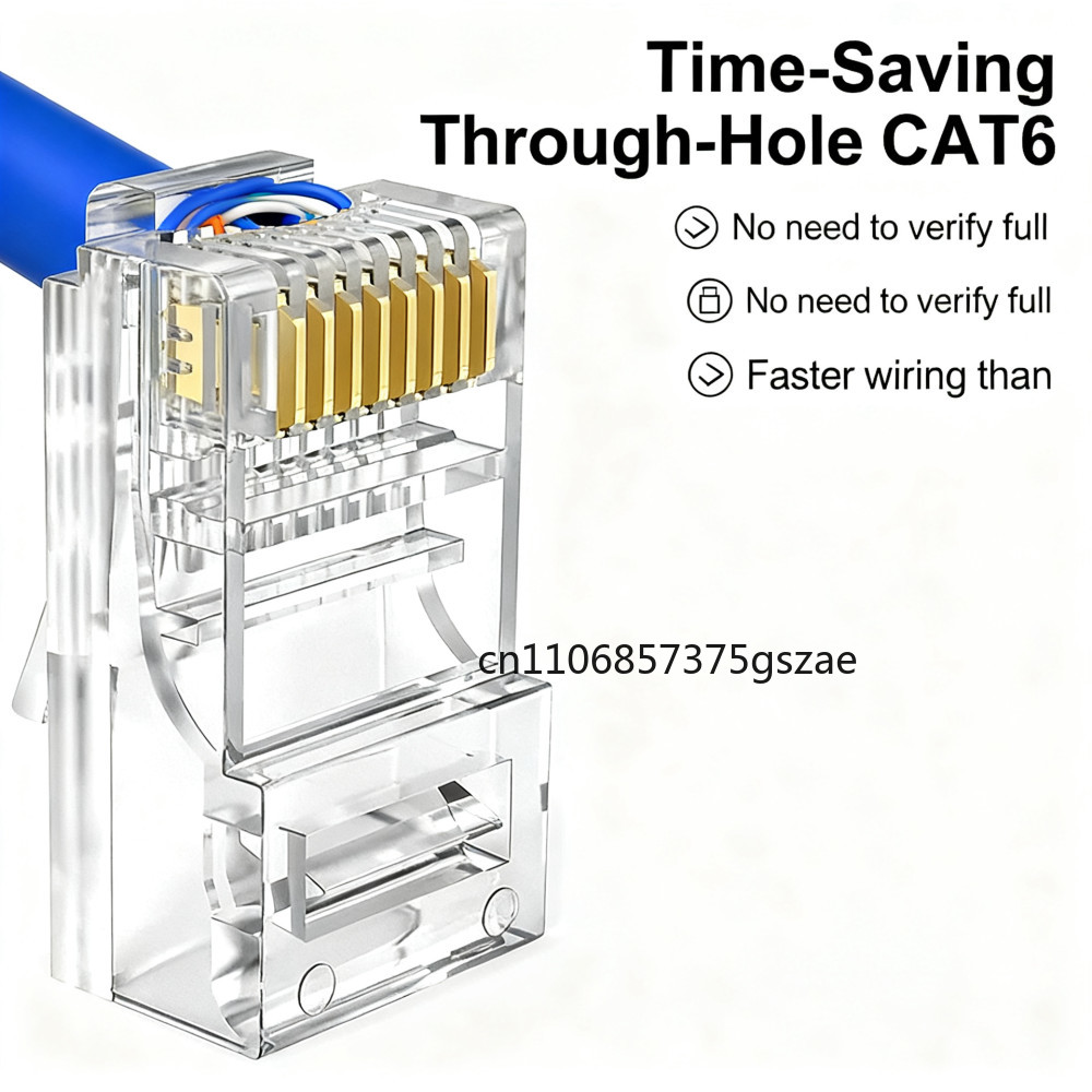 10/50/100 ADET CAT6 Delikli Kr - Rj45 Jack incelemesi ve fiyatı